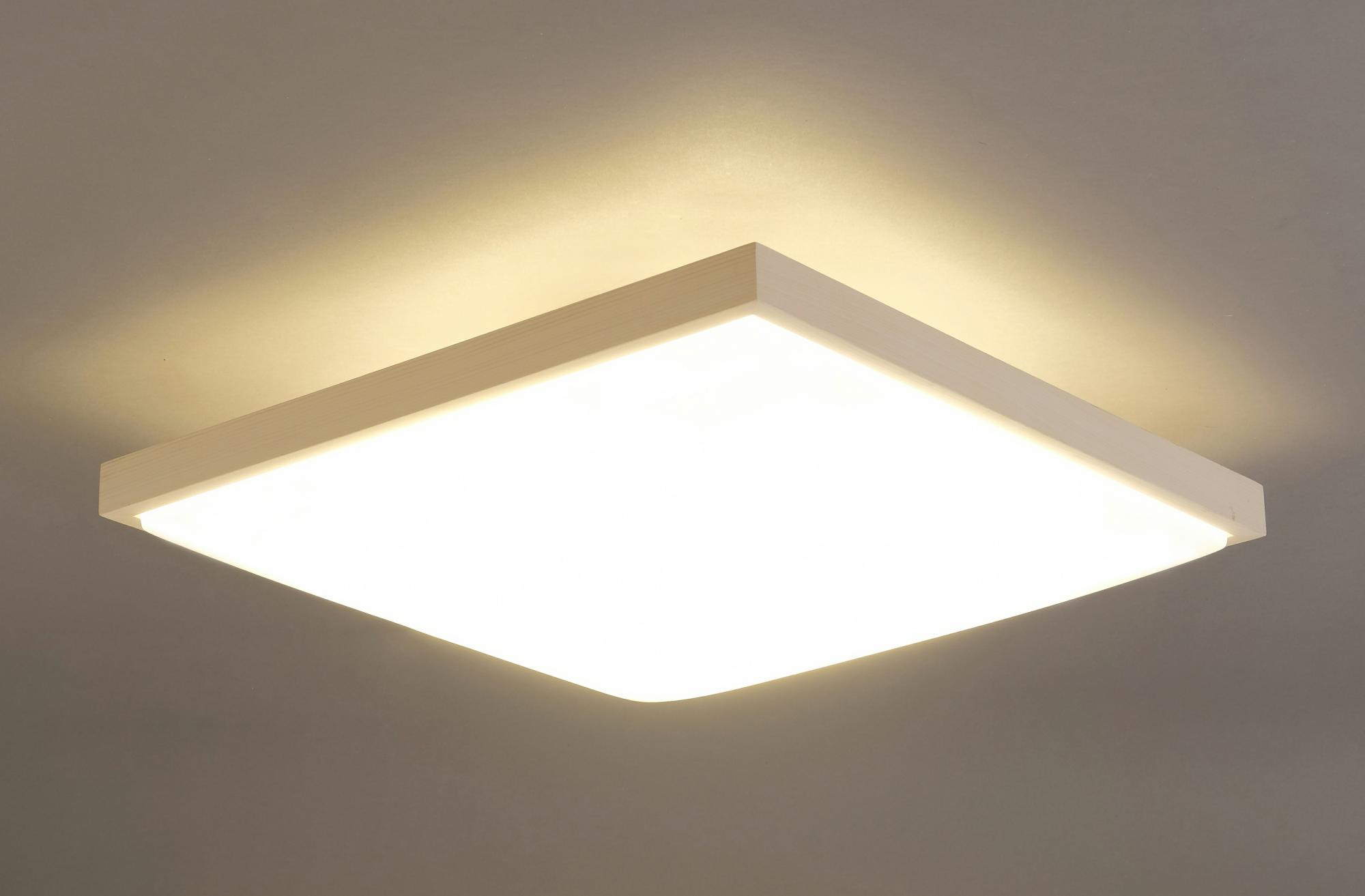 【アイリスオーヤマ】 LEDシーリングライト 和風角形 12畳調色 □532×135mm