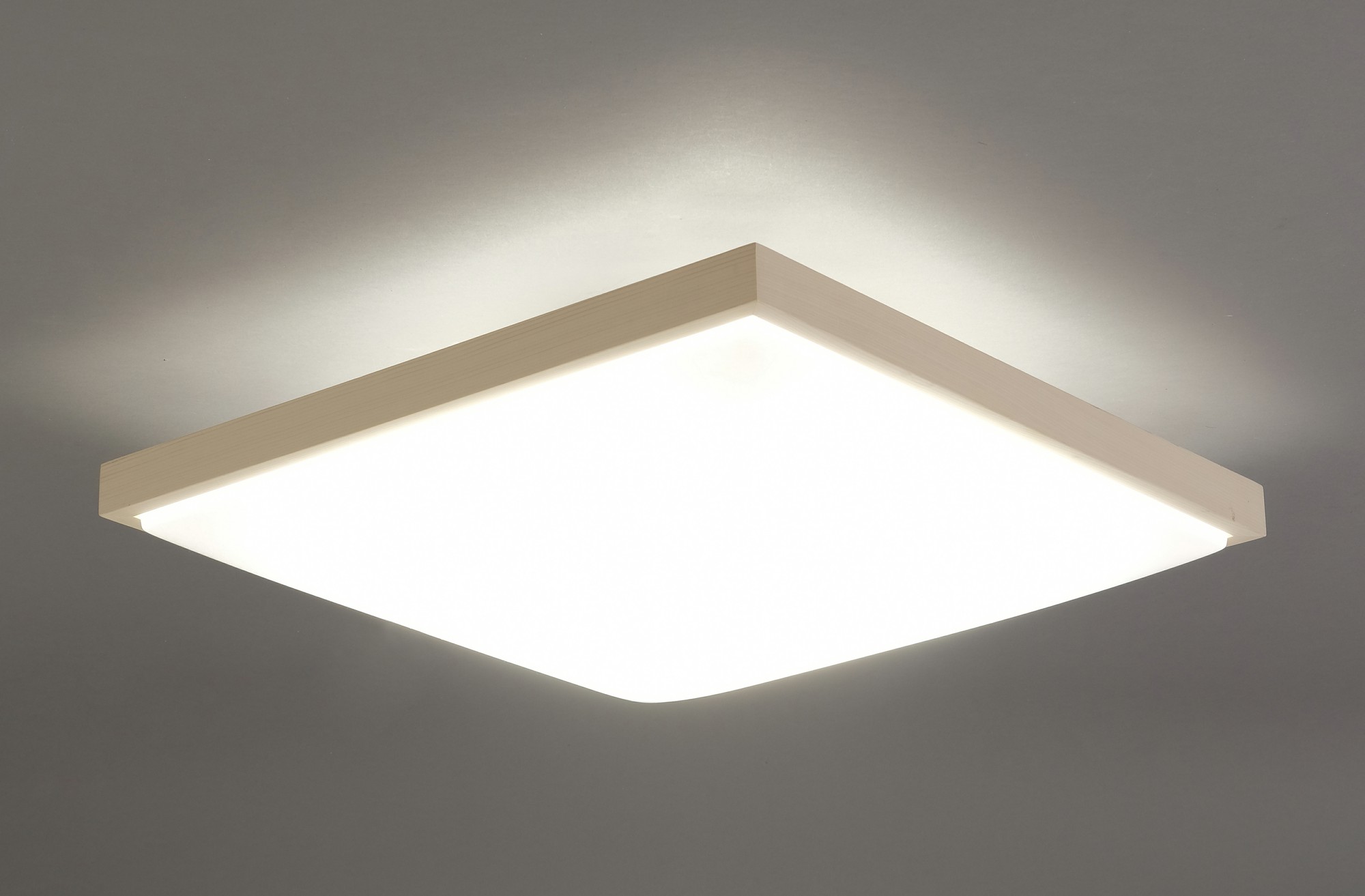 【アイリスオーヤマ】LEDシーリングライト 和風角形 8畳調色　φ532×135mm　