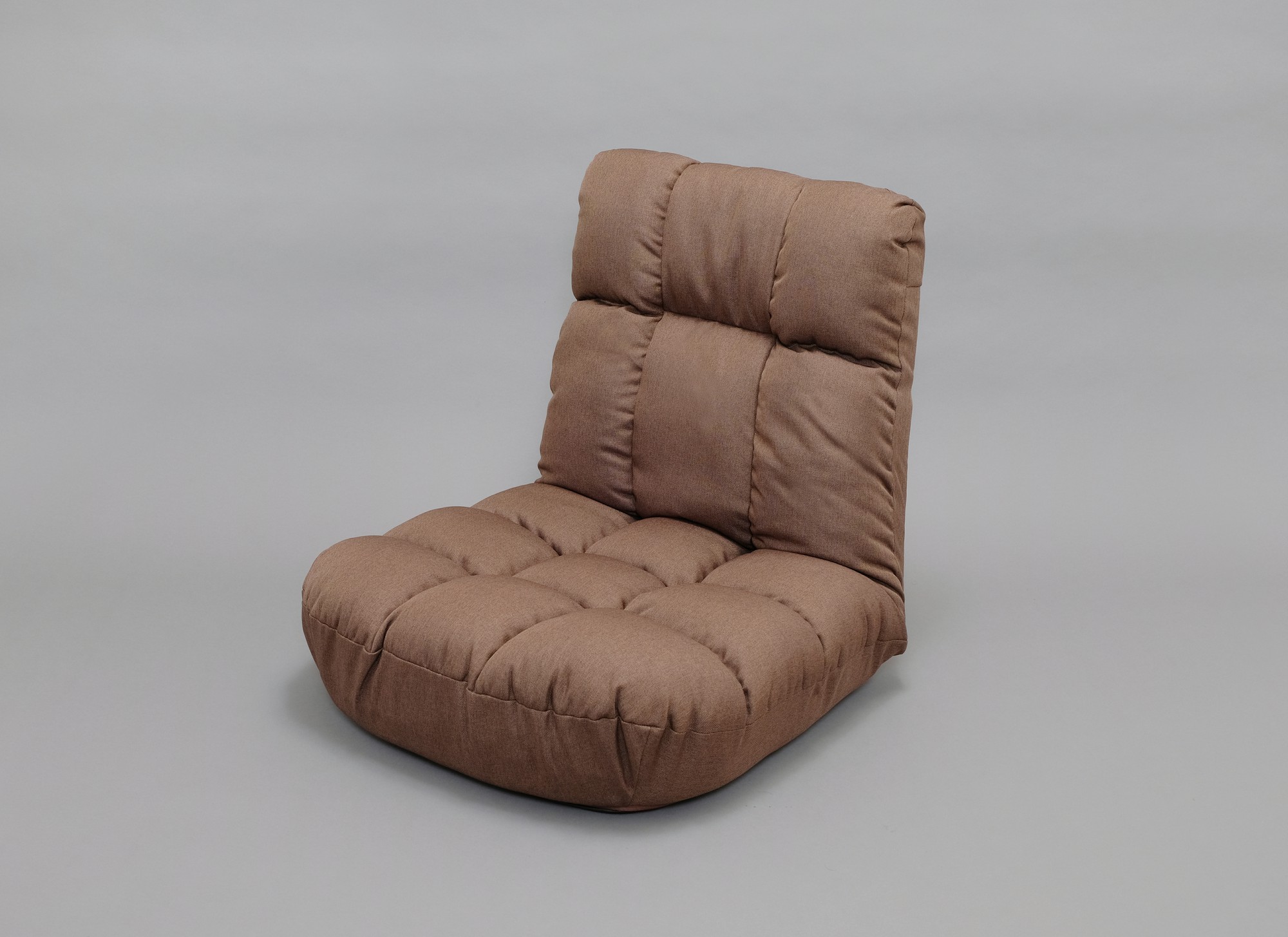 【アイリスオーヤマ】広座面ポケットコイル座椅子　700×770～1280×210～660mm　ブラウン