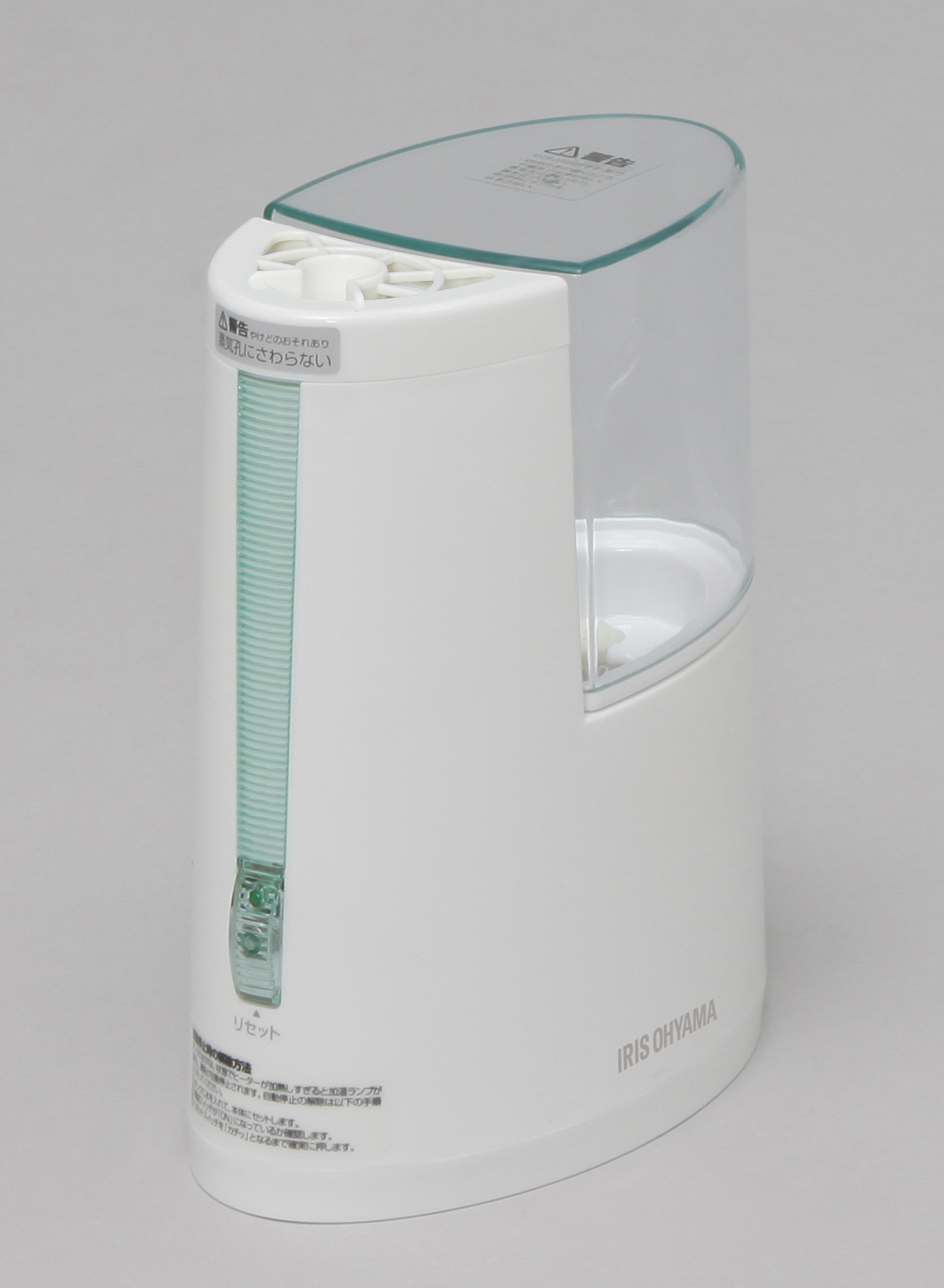 【アイリスオーヤマ】加熱式加湿器 SHM-100U-G 205×100×205mm ホワイト/グリーン