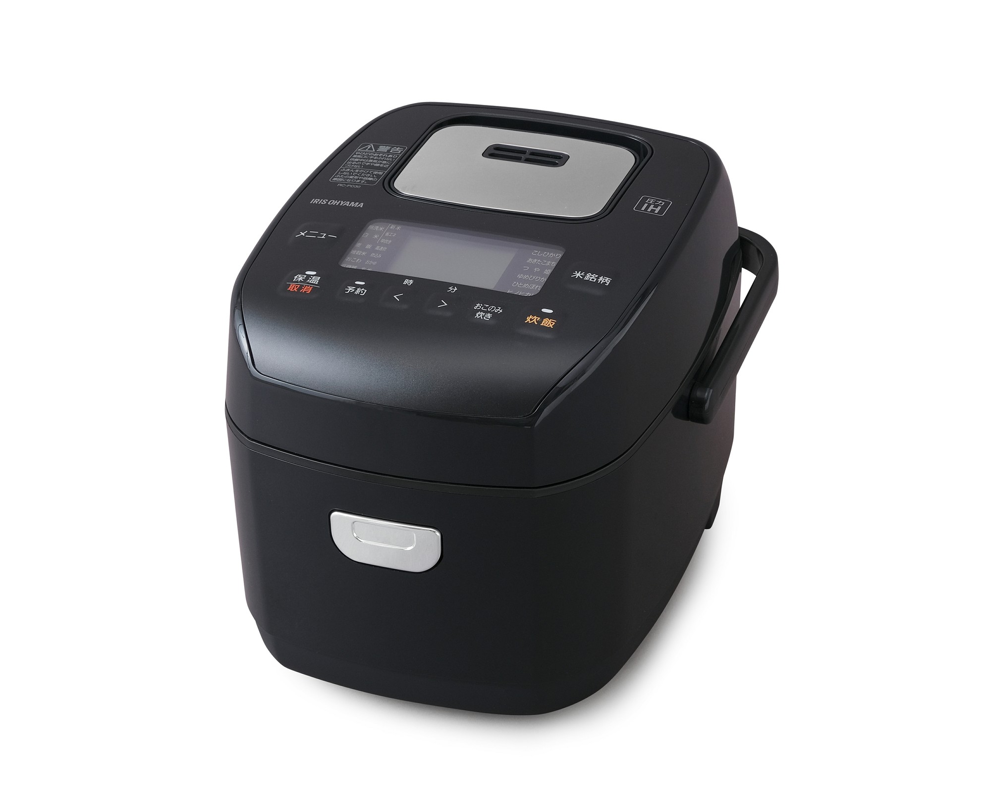 【アイリスオーヤマ】米屋の旨み 銘柄炊き 圧力IHジャー炊飯器3合　RC-PD30-Ｂ　ブラック