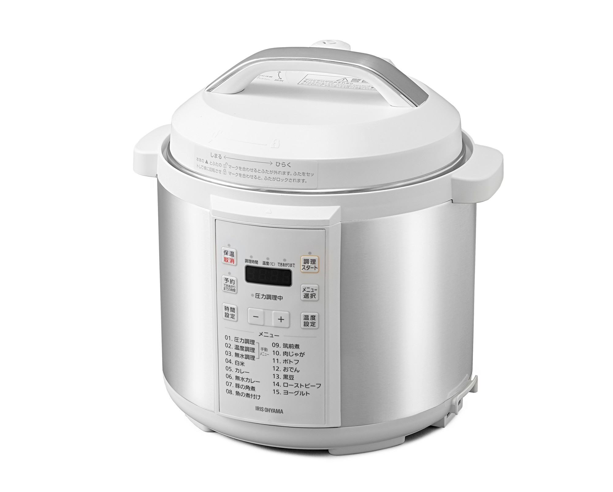 【アイリスオーヤマ】電気圧力鍋 6.0L　PC-EMA6-W　ホワイト