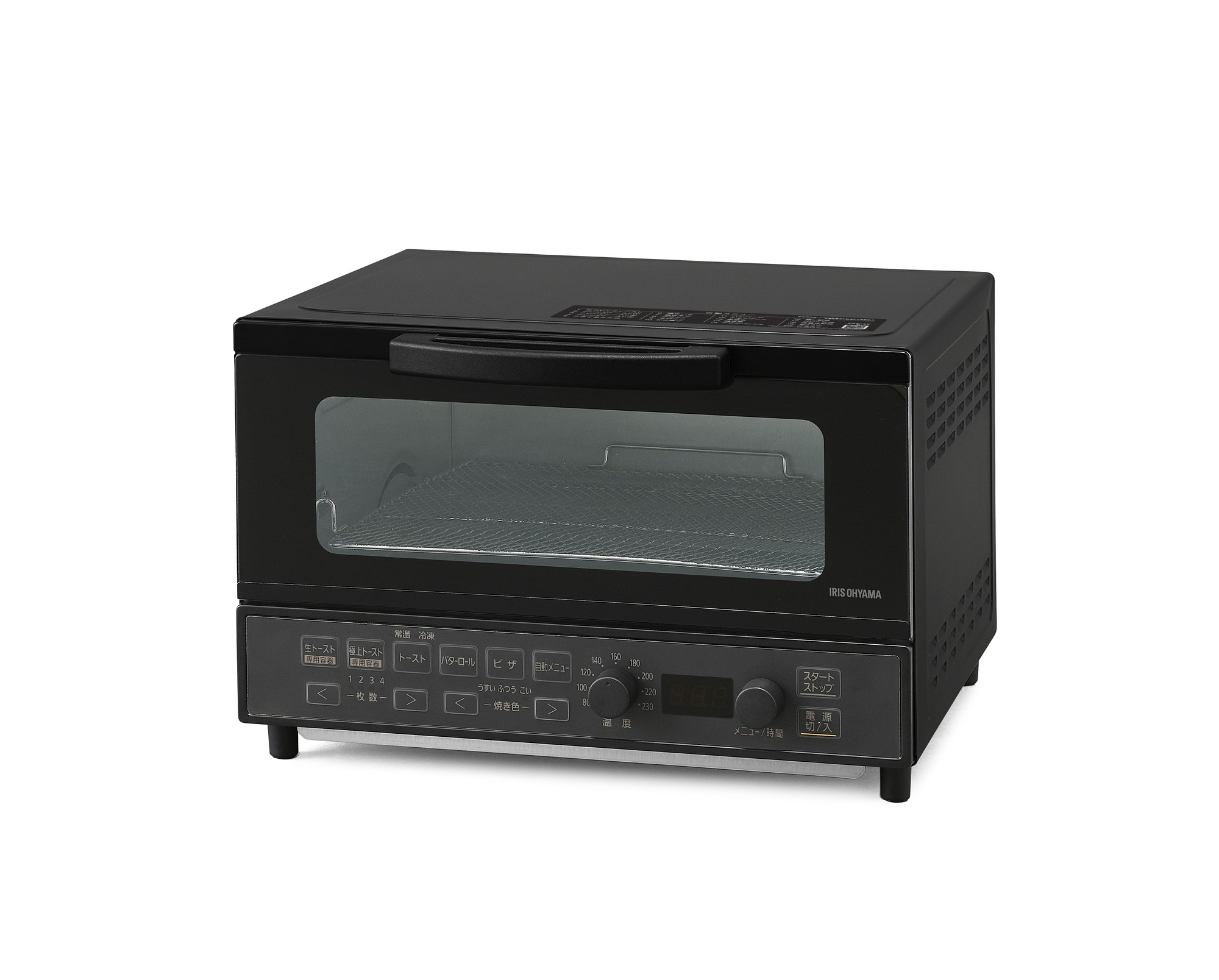 【アイリスオーヤマ】マイコン式オーブントースター　MOT-401-B　ブラック