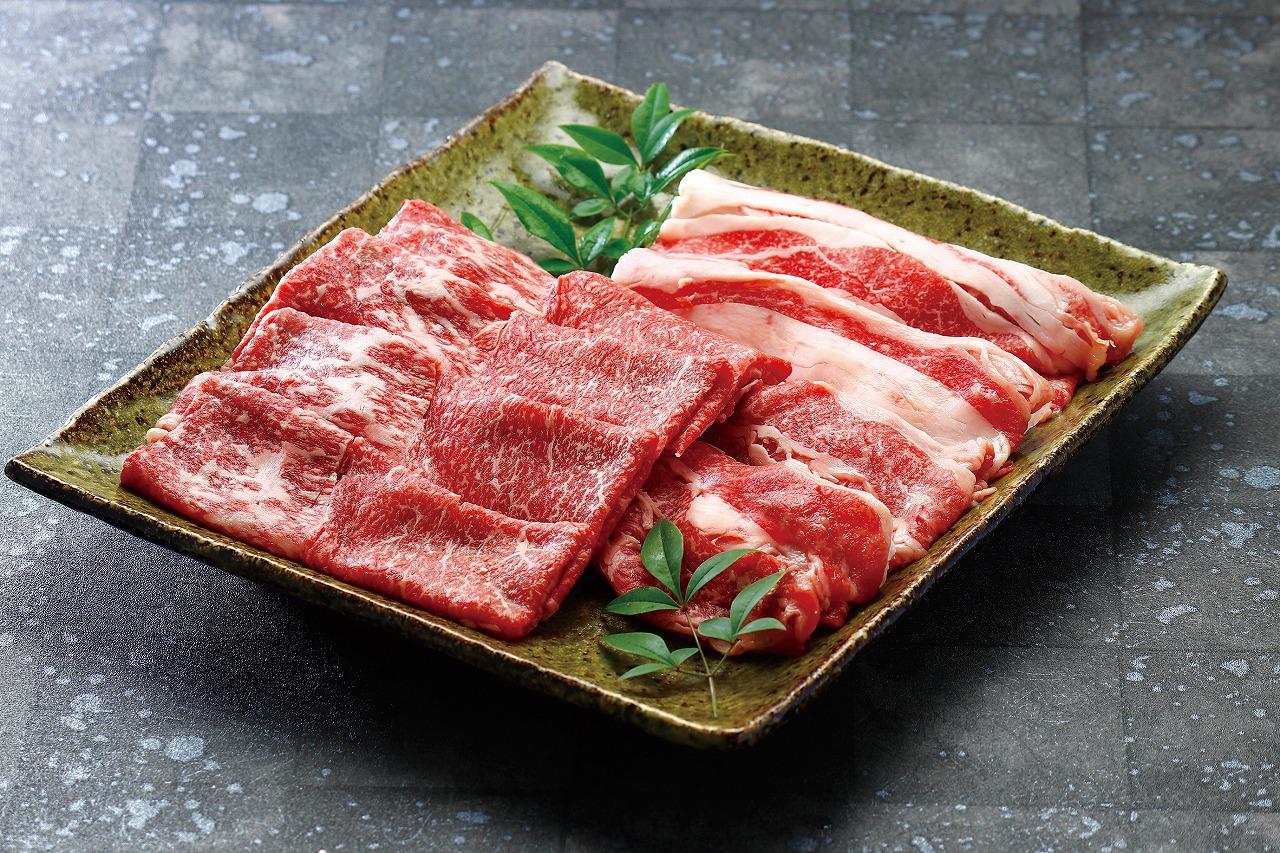 松阪牛 すきやき肉 もも肉・ばら肉 各200g/計400g