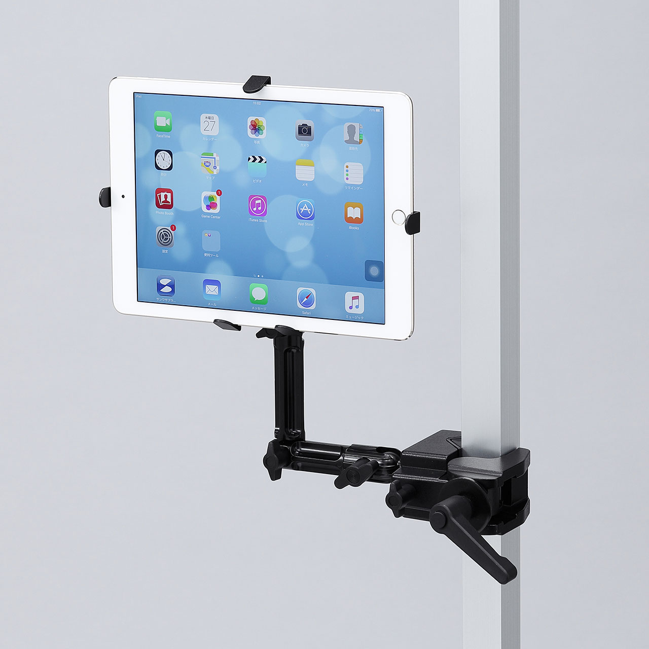7~11インチ対応iPad・タブレット用支柱取付けアーム