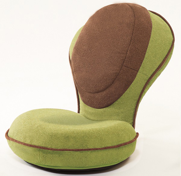 【ドリーム】背筋がGUUUN美姿勢座椅子リッチ　450×560×180mm　ピスタチオグリーン