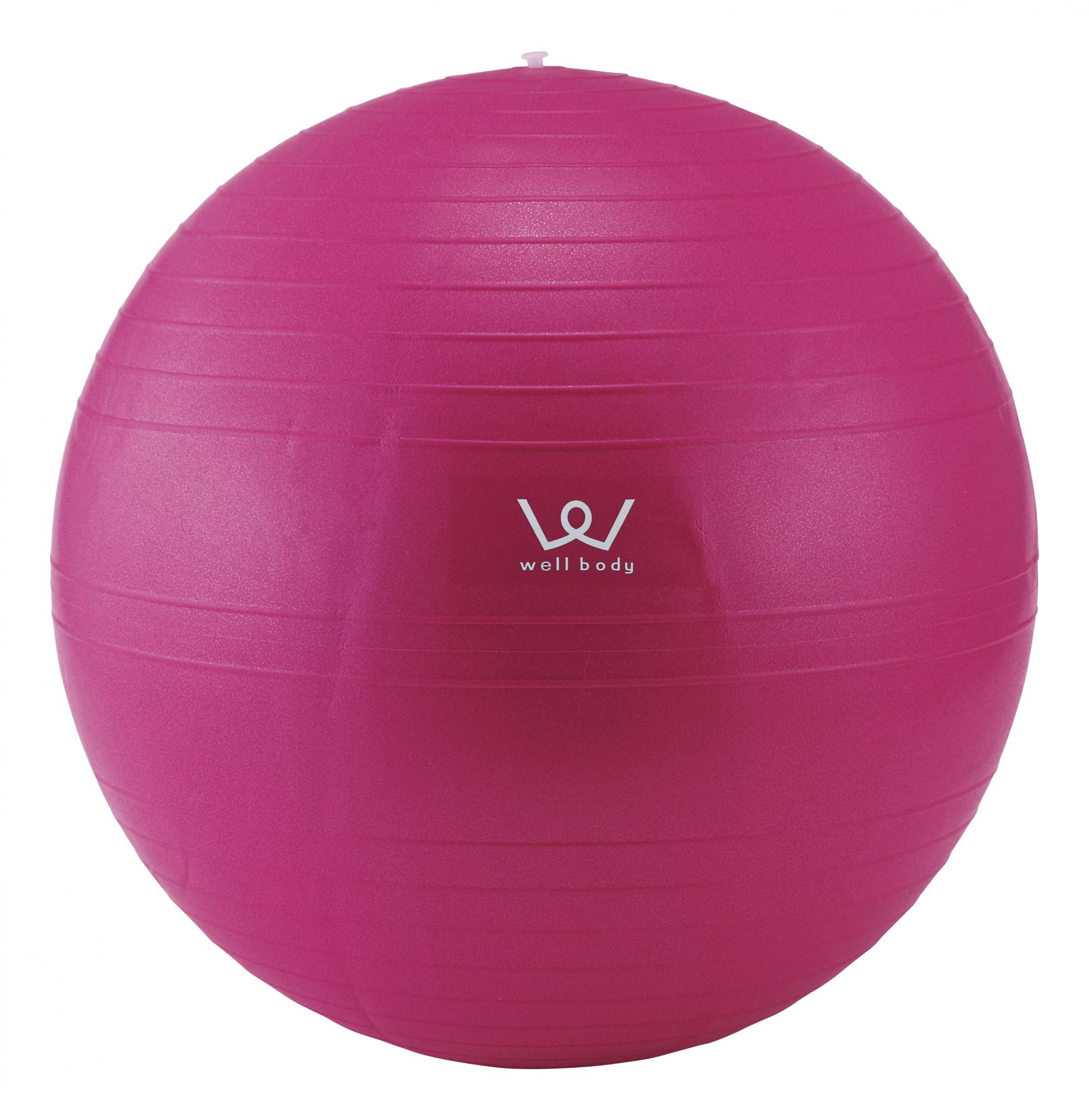 【アルインコ】エクササイズボール　55cm　球径約55cm　ピンク