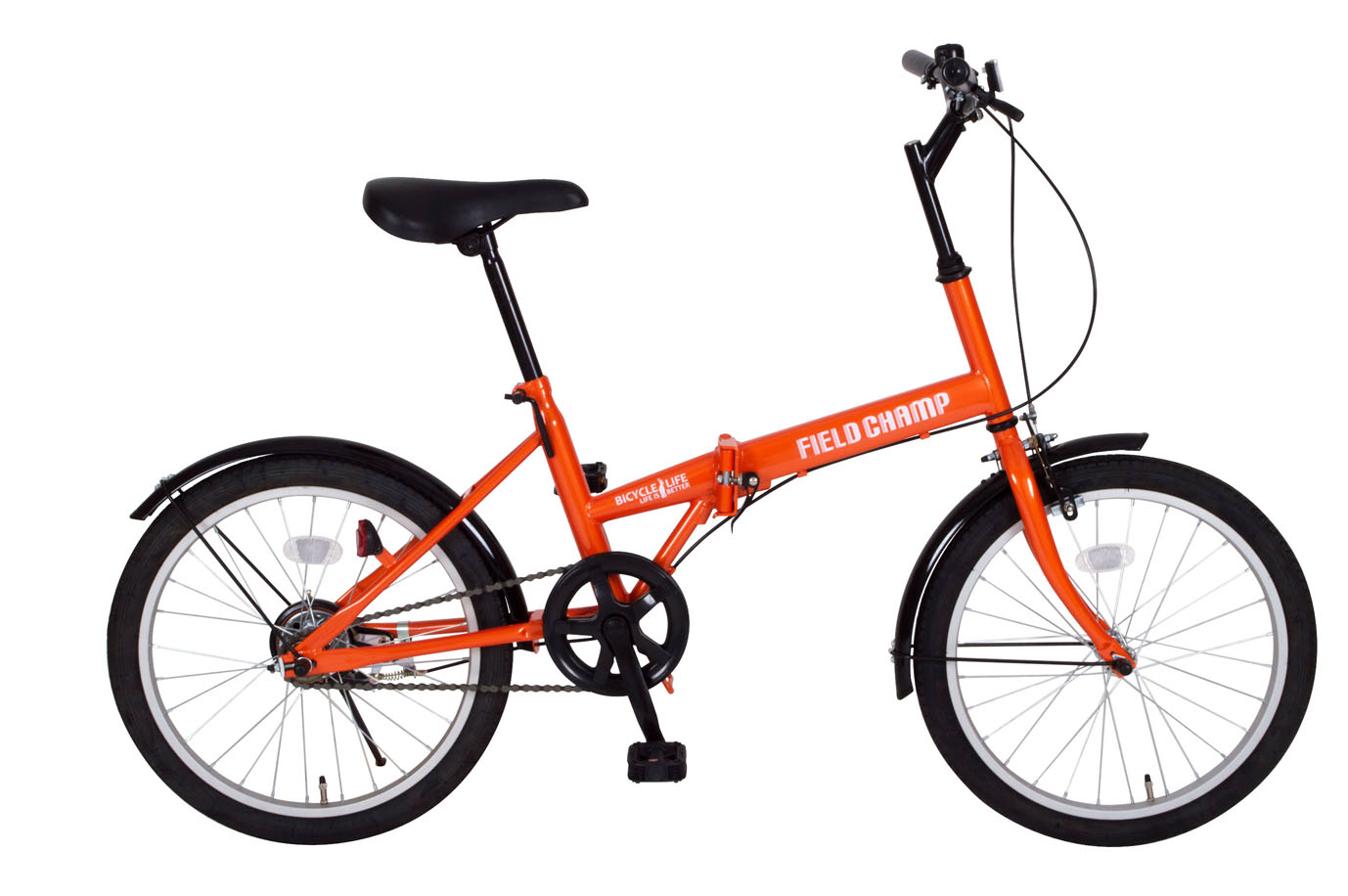 【FIELD CHAMP】折りたたみ自転車 20インチ オレンジ