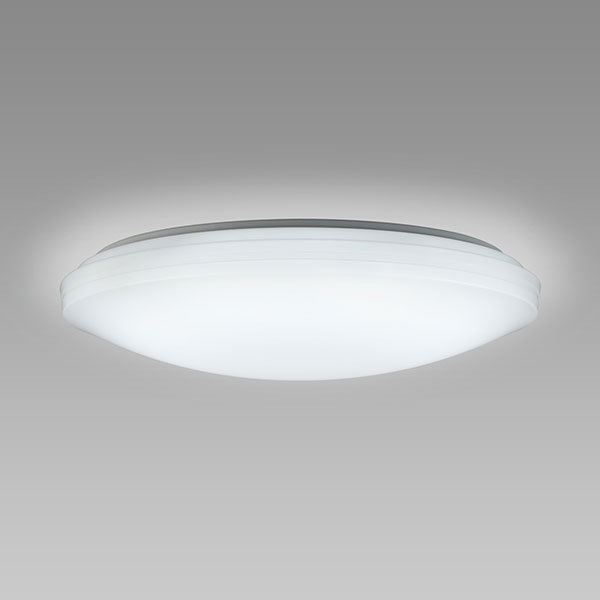 【NEC】 [LEDシーリングライト (～6畳/調光/昼光色) リモコン有] ホワイト系