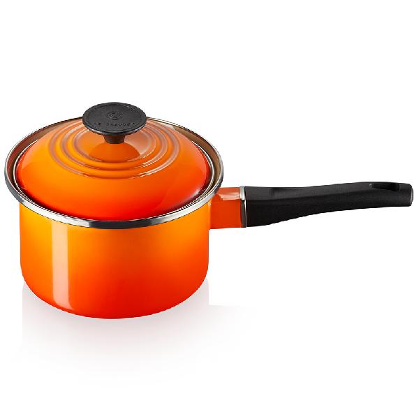 【ル･クルーゼ】 EOS ソースパン16cm オレンジ　鍋　片手鍋　