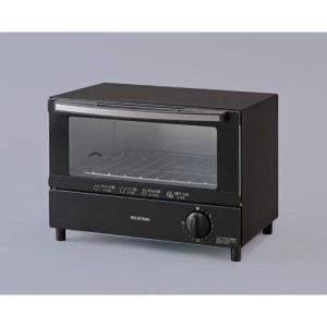 【アイリスオーヤマ】　KOT-011-B　オーブントースター　　2枚焼き　ブラック
