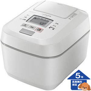 【日立】 RZ-V100DM W 圧力&スチームIHジャー炊飯器 ふっくら御膳 5.5合炊き パールホワイト【5年保証】