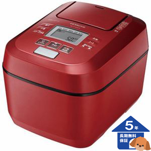 【日立】 RZ-V100DM R 圧力&スチームIHジャー炊飯器 ふっくら御膳 5.5合炊き メタリックレッド【5年保証】