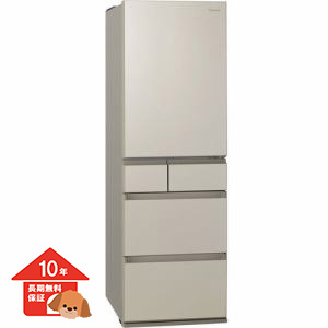 パナソニック NR-E457PX-N 5ドア大容量冷蔵庫 (450L・右開き) サテンゴールド【10年保証】