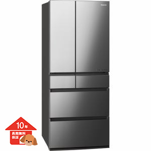 パナソニック NR-F657WPX-X 6ドアIoT対応冷蔵庫 (650L・フレンチドア) オニキスミラー【10年保証】