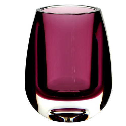 【HAMMER GLASS】ﾃｨｱﾄﾞﾛ 8x10.5xH13 花瓶 ｸﾞﾗｽ ﾊﾟｰﾌﾟﾙ