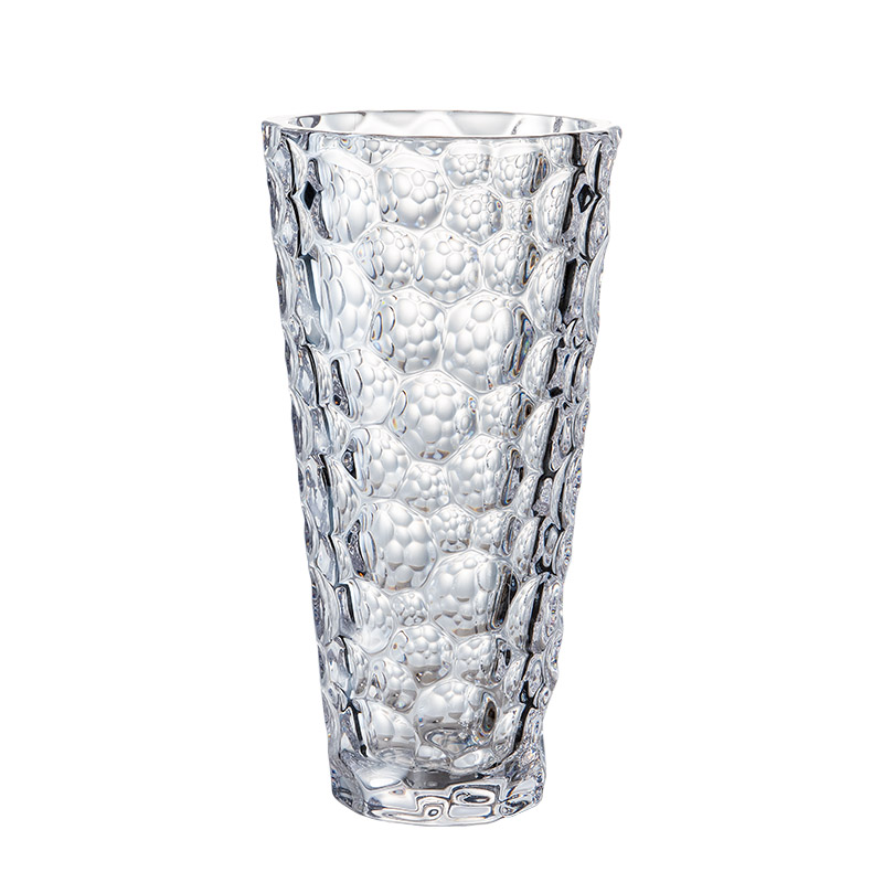 【HAMMER GLASS】花瓶 円錐ｸﾘｽﾀｲﾝﾌｨﾆﾃｨφ15.5xH30