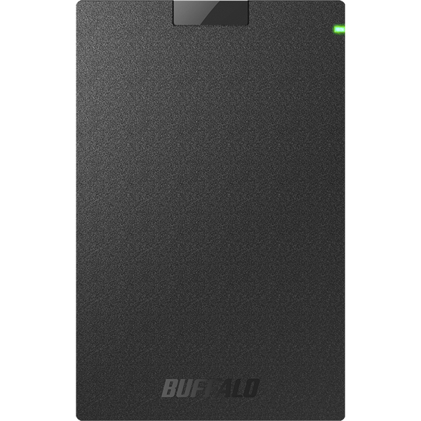 【バッファロー】ポータブルHDD スタンダードモデル ブラック 1TB