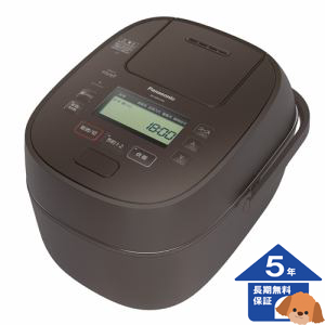 【パナソニック】 おどり炊き 圧力IH炊飯器 5.5合 ブラウン【5年保証】