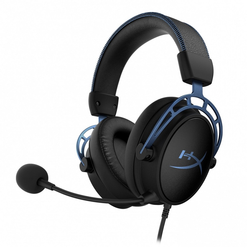 【キングストン】 HyperX Cloud Alpha S ゲーミングヘッドセット ヘッドセットマイク ブルー