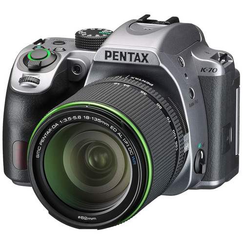 【RICOH】リコー PENTAX デジタル一眼カメラ K-70 シルバー 18-135WRキット